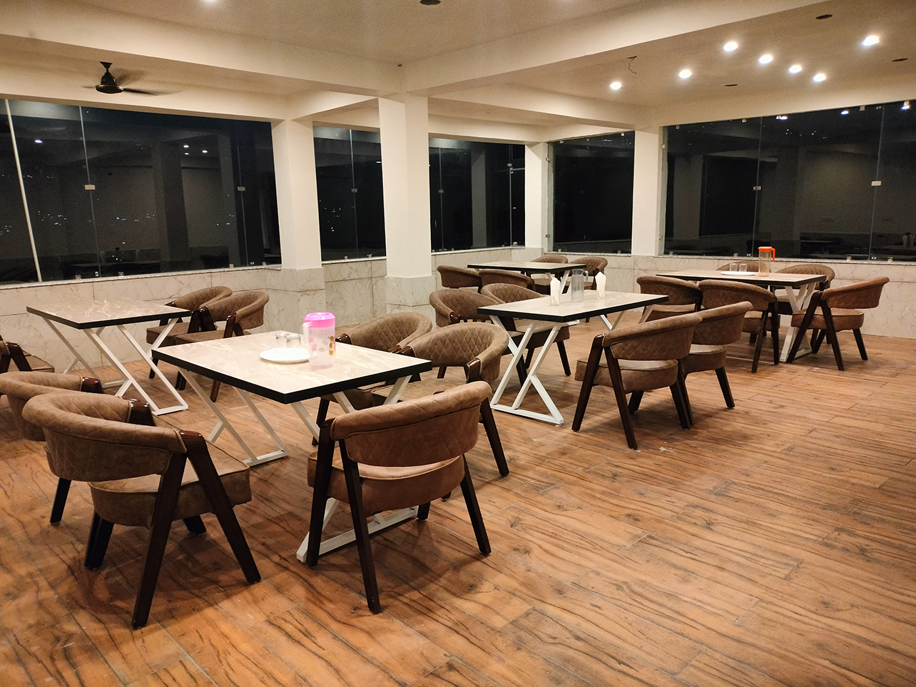 In-room dining setup at Hotel Kuber Residency Dwarka New Delhi